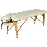 Массажный стол Atlas Sport складной 2-с деревянный 60 см (бежевый) Уценка