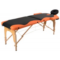 Массажный стол Atlas Sport складной 2-с деревянный 60 см (черно-оранжевый) Массажный стол Atlas Sport складной 2-с деревянный 60 см (черно-оранжевый)