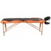 Массажный стол Atlas Sport складной 2-с деревянный 60 см (черно-оранжевый)