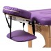 Массажный стол Atlas Sport складной 2-с деревянный 60 см (фиолетовый)