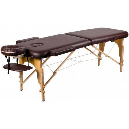 Массажный стол Atlas Sport складной 2-с деревянный 70 см (темно-коричневый)