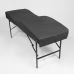 Анатомическая складная кушетка 180х65хРВ (темно-серый)