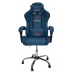 Вибромассажное кресло Calviano ASTI ULTIMATO light blue fabric