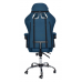 Вибромассажное кресло Calviano ASTI ULTIMATO light blue fabric