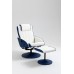 Кресло вибромассажное Angioletto Barone Blu Bianco