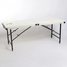 Массажный стол 3-х секционный 190х70хРВ (белый) подушка в подарок