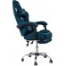 Вибромассажное кресло Calviano AVANTI ULTIMATO light blue fabric