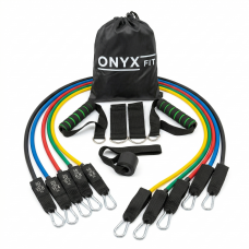 Универсальный набор эспандеров для фитнеса OnyxFit (90 кг)