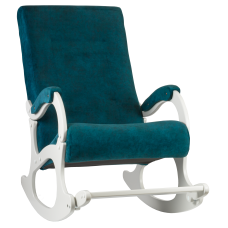 Кресло-качалка Бастион-4-2 арт. Goya teal (белые ноги)