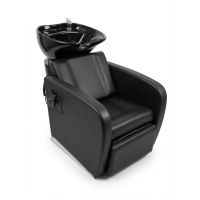 Парикмахерская мойка с креслом, с регулируемой раковиной, Reshable DK-78077C, черная