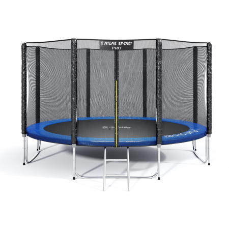 Батут Atlas Sport 435 см (14ft) PRO (усиленные опоры) BLUE