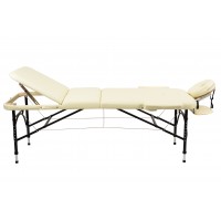 Массажный стол складной Atlas sport STRONG (70 см 3-с алюминиевый усиленная столешница) бежевый