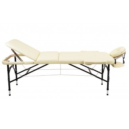 Массажный стол складной Atlas sport STRONG (70 см 3-с алюминиевый усиленная столешница) бежевый