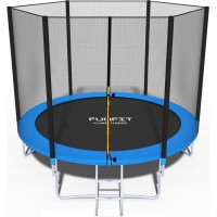 Батут Funfit 252см - 8ft с защитной сеткой и лестницей