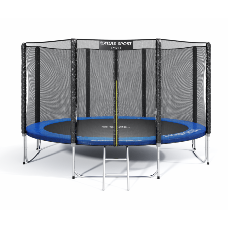 Батут Atlas Sport 404 см (13ft) 4 PRO (усиленные опоры) BLUE