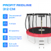 Батут ProFit RedLine 312 см - 10 ft с защитной сеткой и лестницей Батут ProFit RedLine 312 см - 10 ft с защитной сеткой и лестницей
